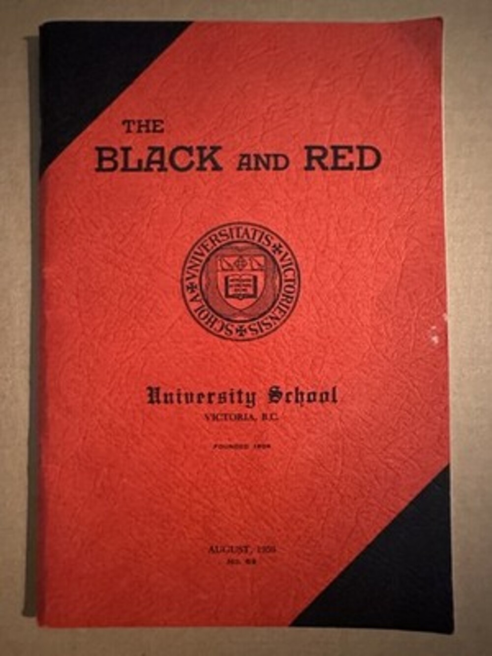 Vintage 1959 The Black and Red University School Victoria BC No. 89 Magazine